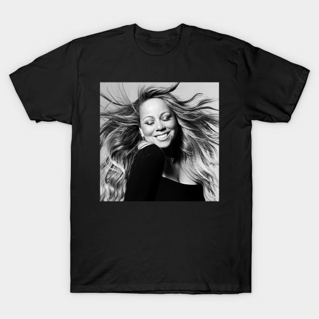 Mariah  Carey beautiful women T-Shirt by gingerbread37